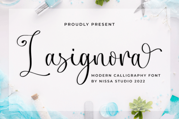 Lasignora Font Lasignora Font Poster 1
