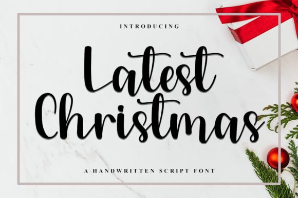 Latest Christmas Font Poster 1