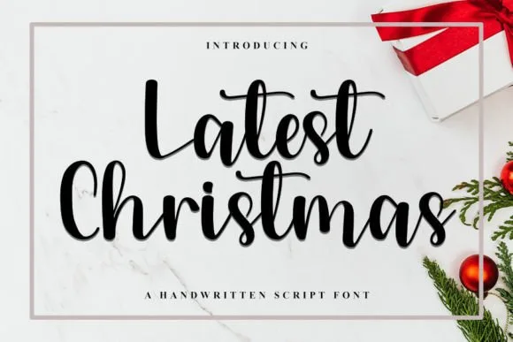 Latest Christmas Font Latest Christmas Font Poster 1