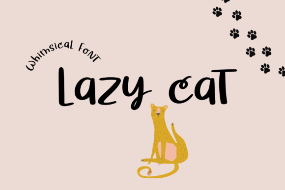 Lazy Cat Font Poster 1