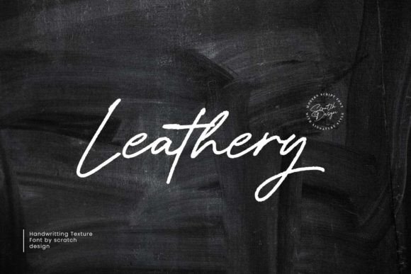 Leathery Font Poster 2