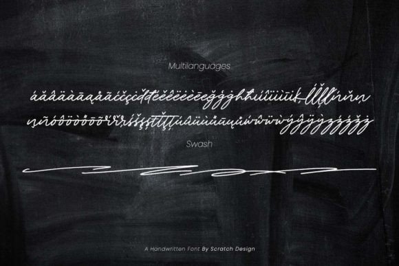 Leathery Font Poster 3