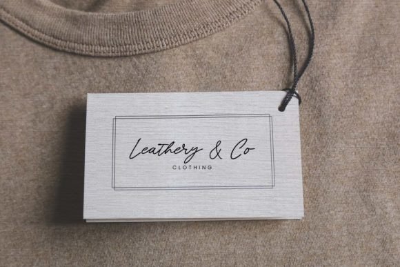 Leathery Font Poster 8