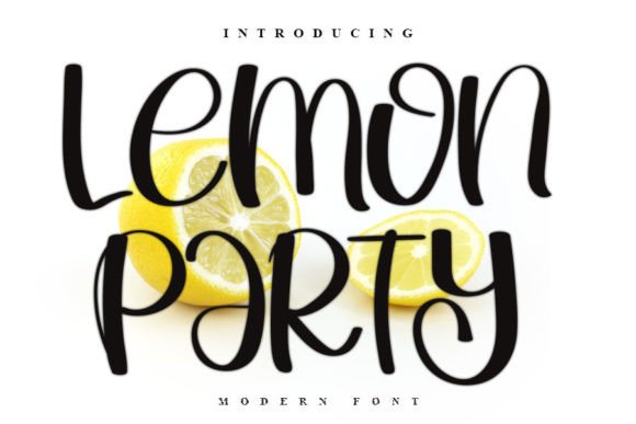 Lemon Party Font Poster 1