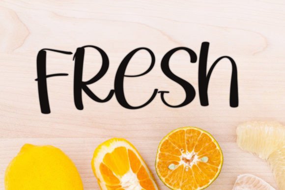 Lemon Party Font Poster 2