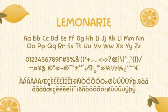 Lemonarie Font Poster 5