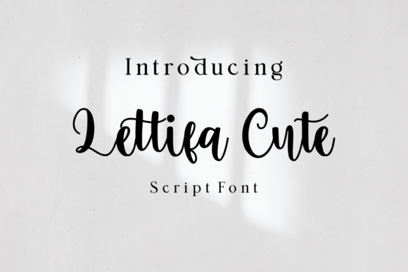 Lettifa Cute Font Poster 1