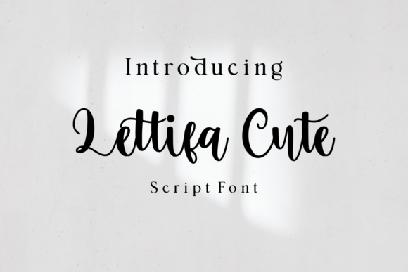 Lettifa Cute Font Lettifa Cute Font Poster 1