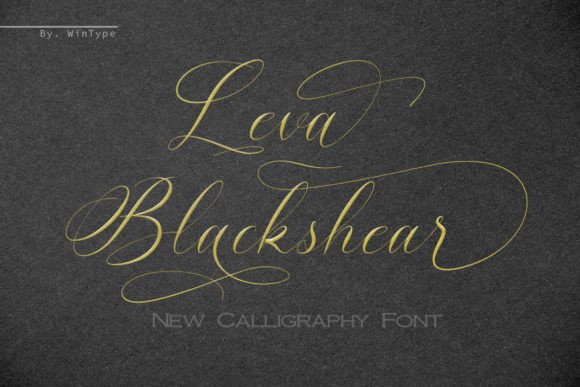 Leva Blackshear Font Poster 1