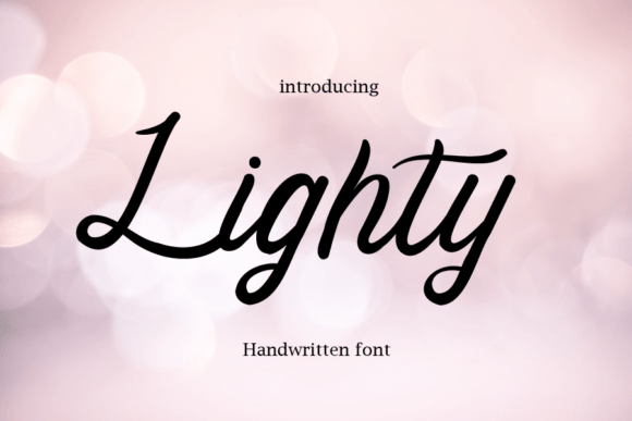 Lighty Font Poster 1