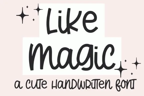 Like Magic Font Like Magic Font Poster 1