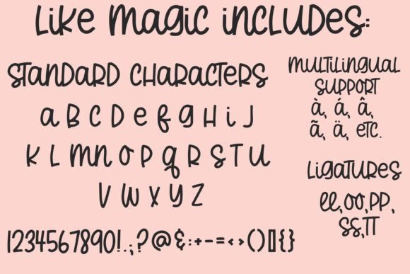 Like Magic Font Poster 2