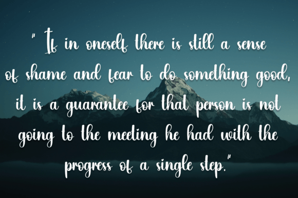 Line Font Poster 6