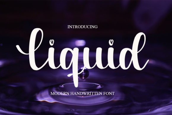 Liquid Font Poster 1