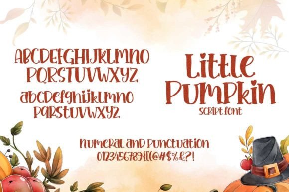 Little Pumpkin Font Poster 7
