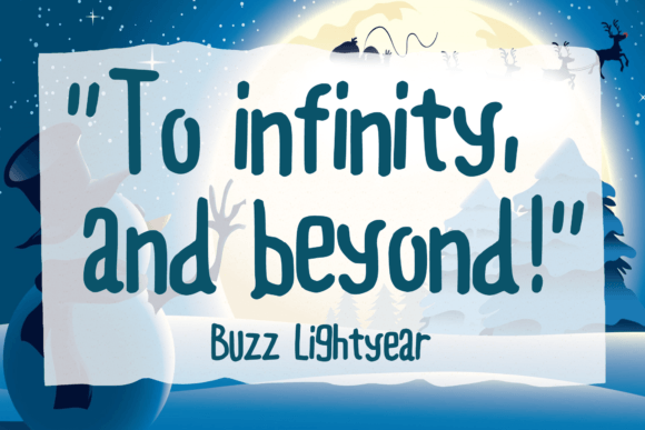 Living Snowman Font Poster 2