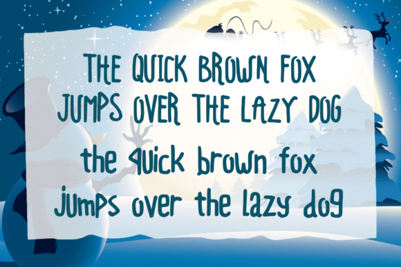 Living Snowman Font Poster 4