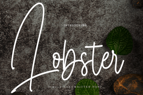 Lobster Font Poster 1