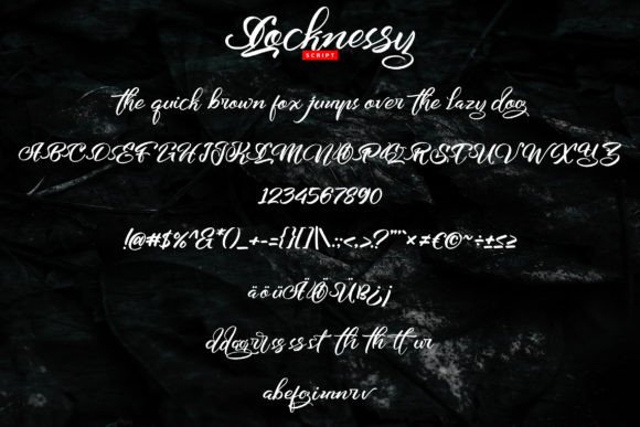 Locknessy Font Poster 5