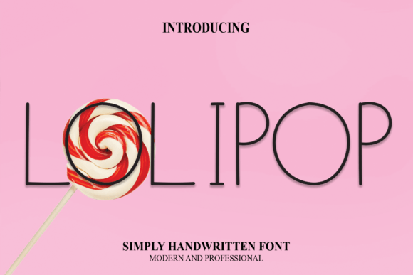 Lolipop Font Lolipop Font Poster 1