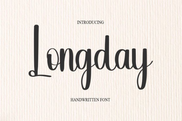 Longday Font Poster 1