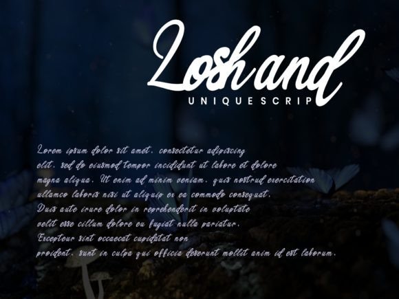 Loshand Font Poster 4