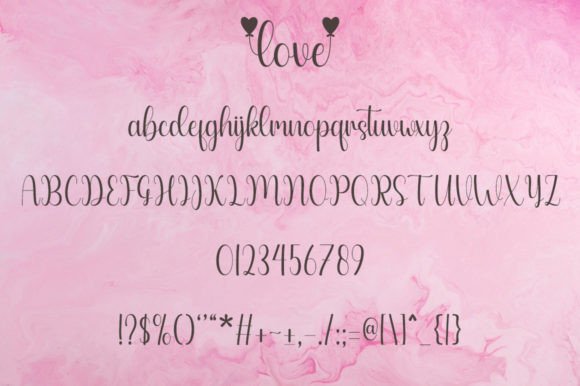 Love Font Poster 7