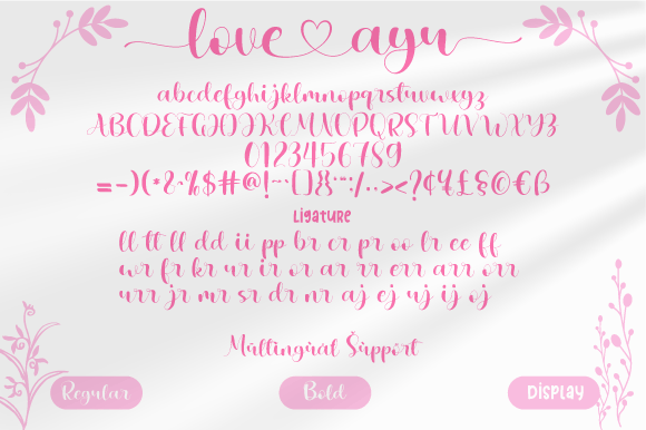 Love Ayu Font Poster 7