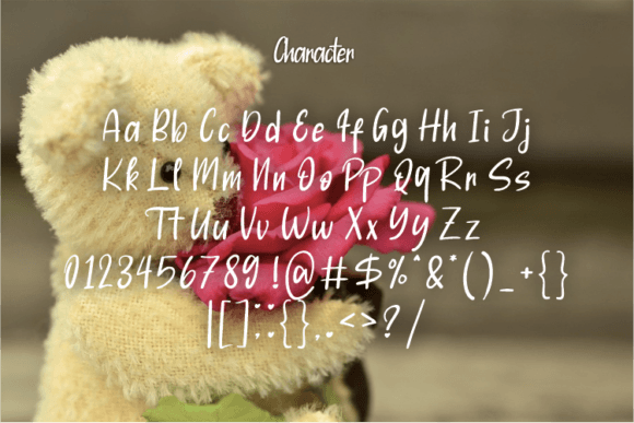 Love Flower Font Poster 2