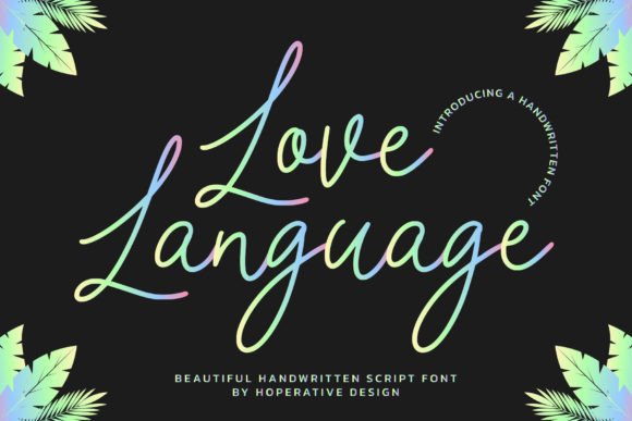 Love Language Font Poster 1