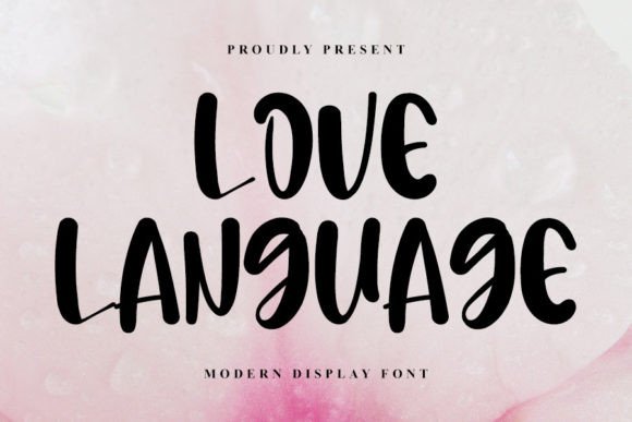 Love Language Font Poster 1