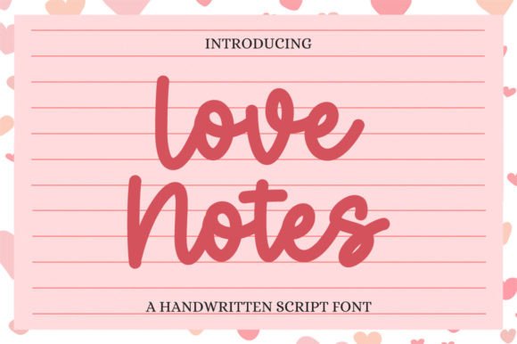 Love Notes Font Poster 1