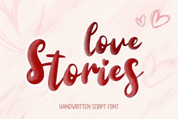 Love Stories Font Poster 1