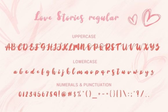 Love Stories Font Poster 5
