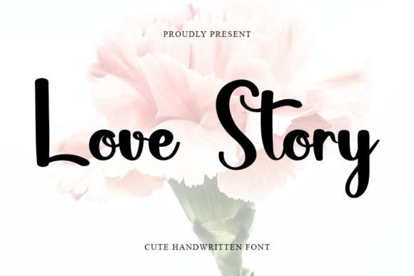 Love Story Font Poster 1