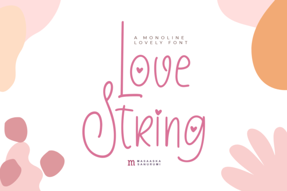 Love String Font Poster 1