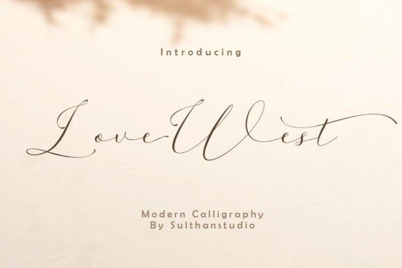 Love West Font Poster 1