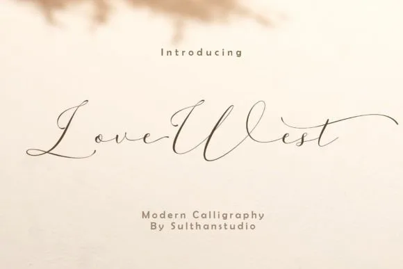 Love West Font Love West Font Poster 1
