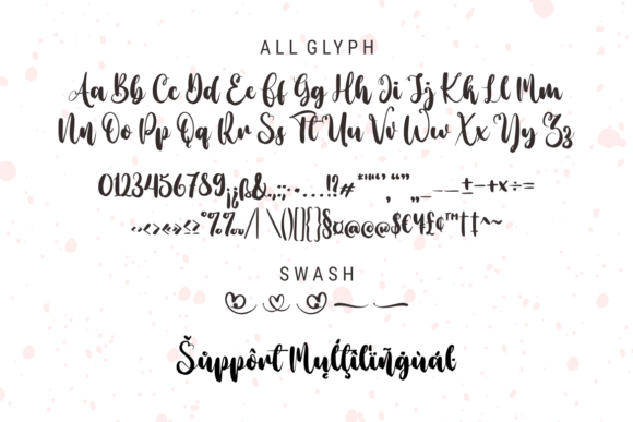 Lovely Clara Font Poster 7