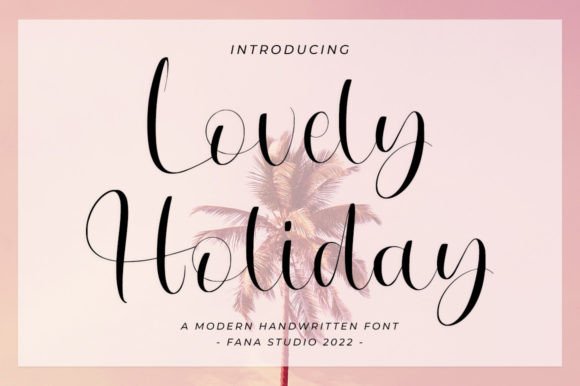 Lovely Holiday Font Poster 1