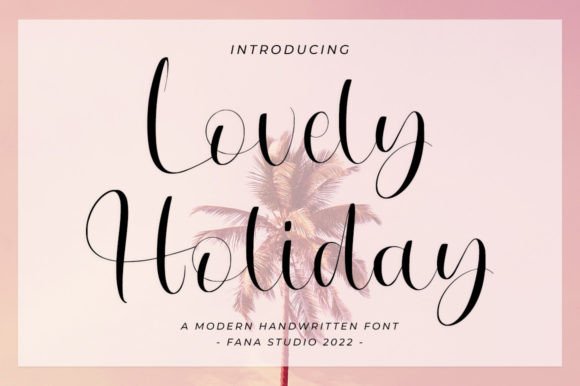 Lovely Holiday Font Poster 1