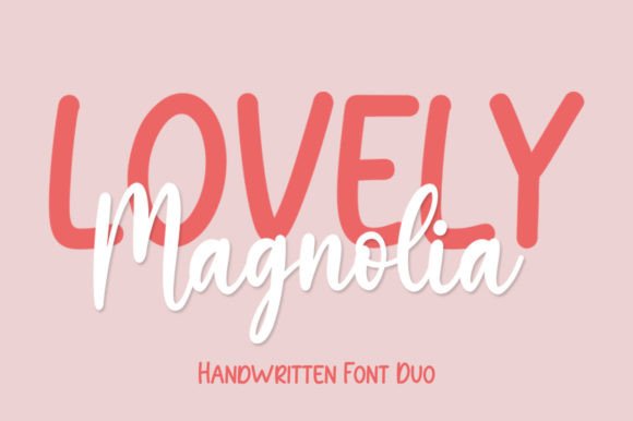 Lovely Magnolia Duo Font Poster 1