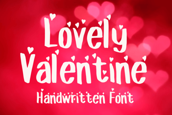 Lovely Valentine Font Poster 1