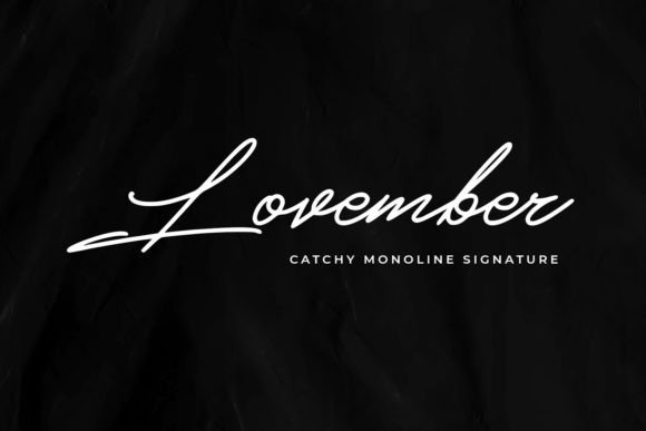 Lovember Font Poster 1