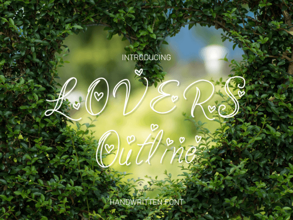 Lovers Outline Font