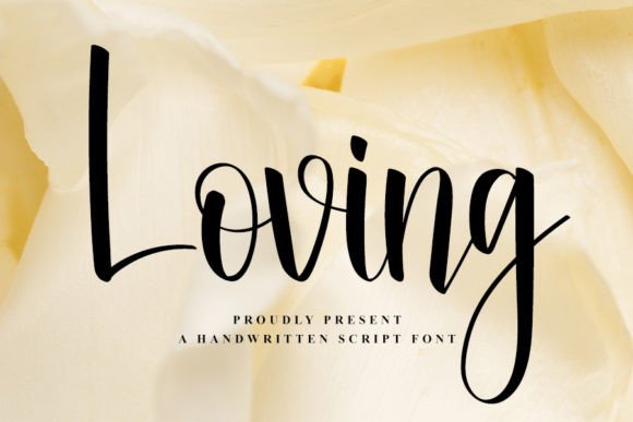 Loving Font Poster 1