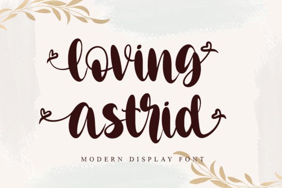 Loving Astrid Font Poster 1