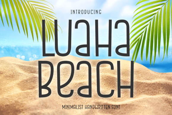 Luaha Beach Font Poster 1