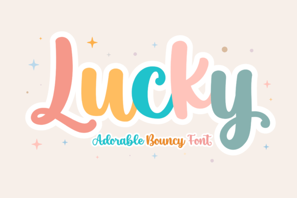 Lucky Font Poster 1