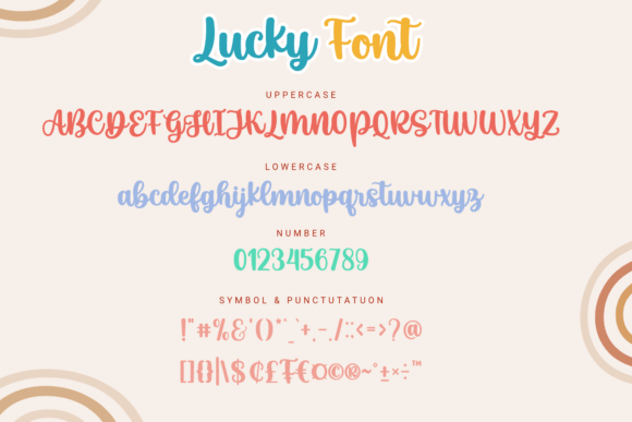 Lucky Font Poster 2